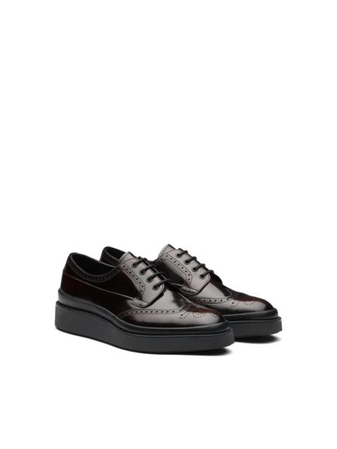 Prada Brushed Leather Derby Shoes