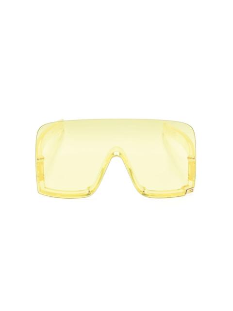 Mask-shaped frame sunglasses
