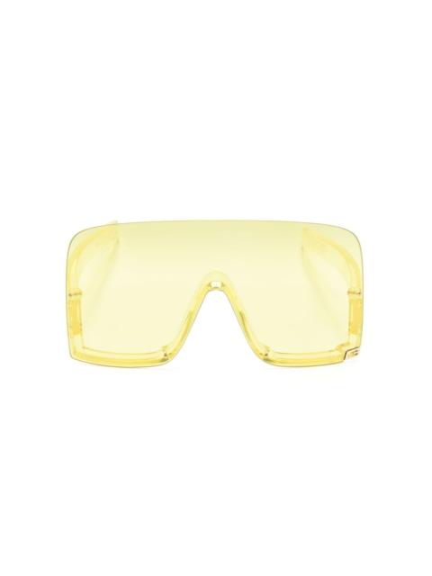 Mask-shaped frame sunglasses