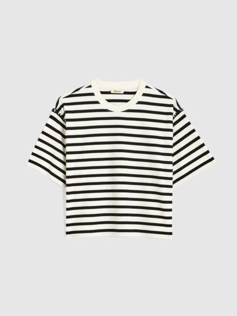 Madewell The Boxy Crop Tee in Allday Jersey
