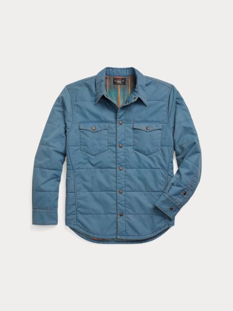 RRL by Ralph Lauren Quilted Twill Western Overshirt