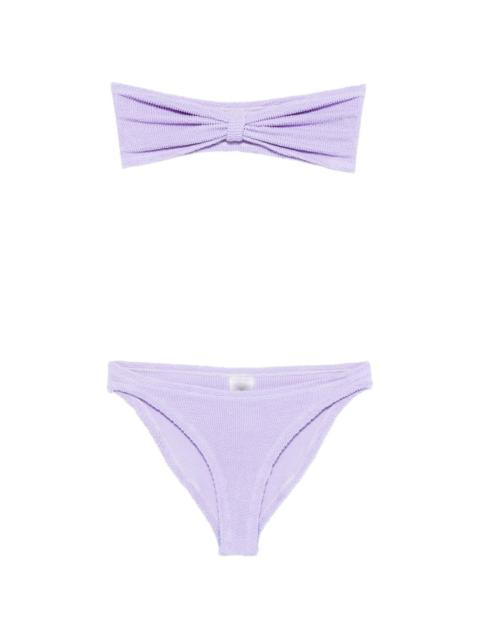 Hunza G knot crinkle bikini