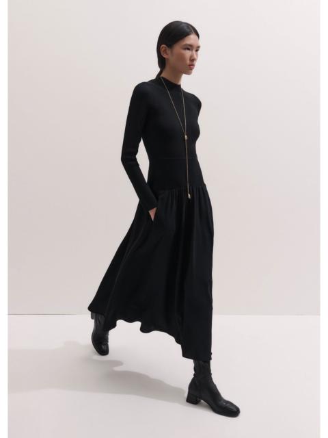 ME+EM Mixed Media Maxi Dress
