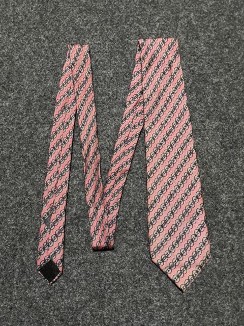 FENDI Vintage 90s Authentic Fendi Roma Chain Monogram Silk Tie