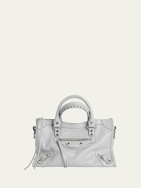 BALENCIAGA Le City Small Arena Leather Crossbody Bag