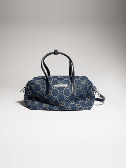 GUCCI Small boston bag with Gucci plaque