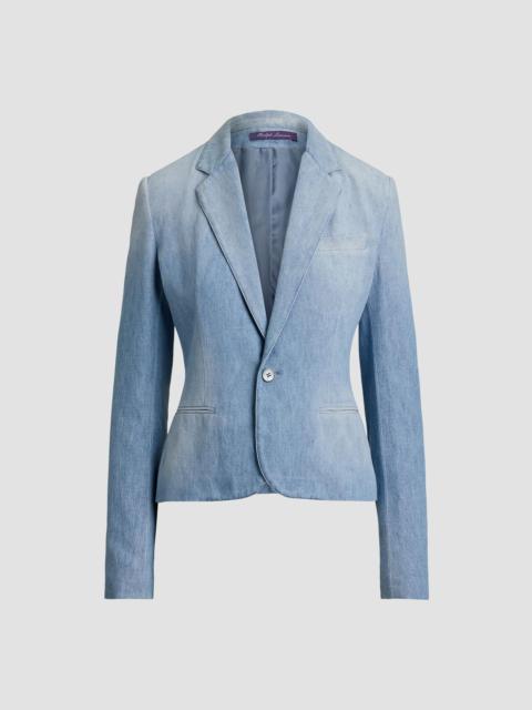 Ralph Lauren Women's Lochlan Cotton Denim Blazer - Cirrus Indigo