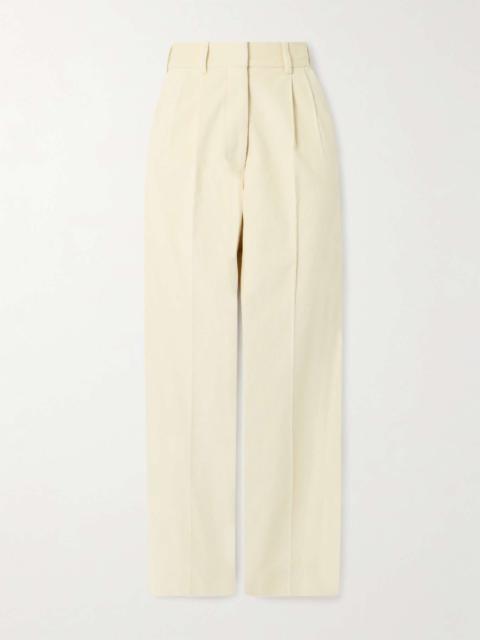 BLAZÉ MILANO Amara Fox cotton-corduroy straight-leg pants