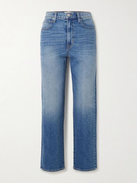 SLVRLAKE London Crop high-rise straight-leg jeans Light denim