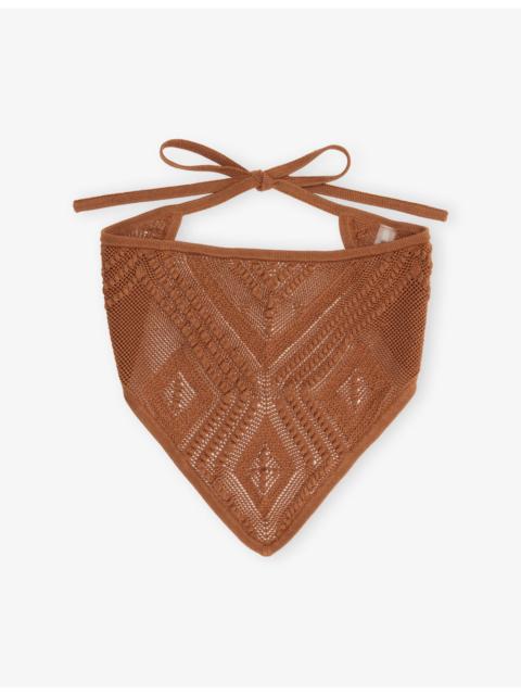 DEVON WINDSOR Triangular Crochet Bandana
