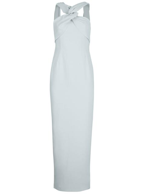 SOLACE LONDON Rona Cape Dress - Blue