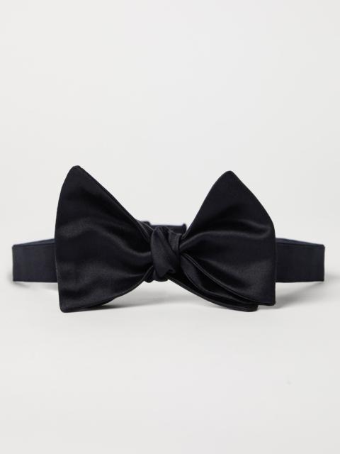 Brunello Cucinelli Cotton and silk satin bow tie