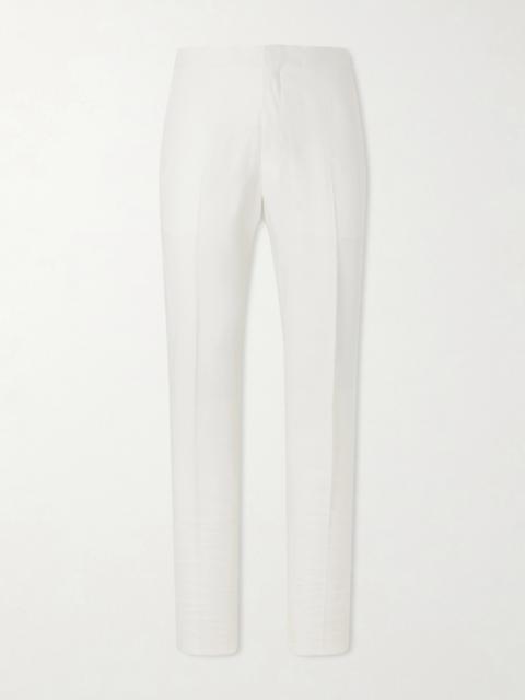 ZEGNA Straight-Leg Linen-Twill Trousers
