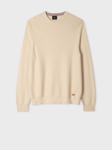 Paul Smith Ecru Cotton-Merino Textured Sweater