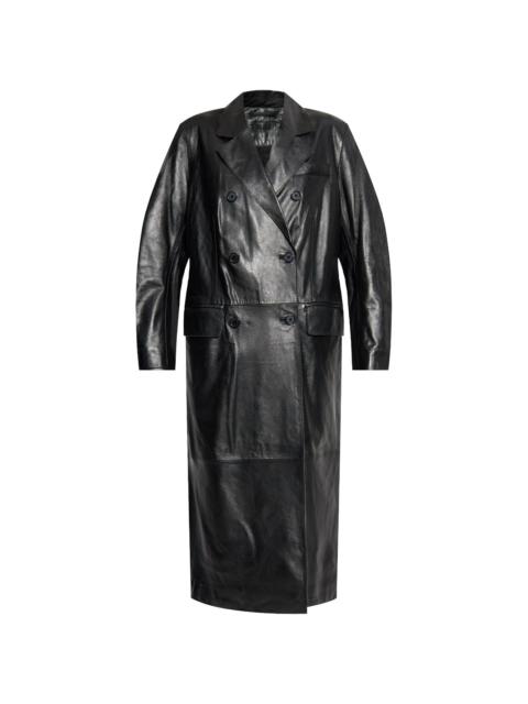 Selene leather coat