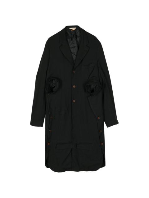 Comme des Garçons Homme Plus rose-appliqué coat