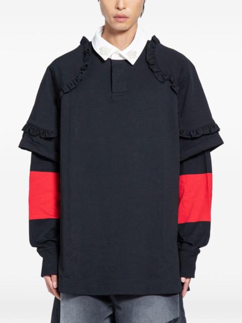 Simone Rocha layered ruffled polo shirt
