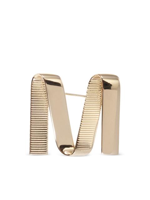 Max Mara m shaped metal pin