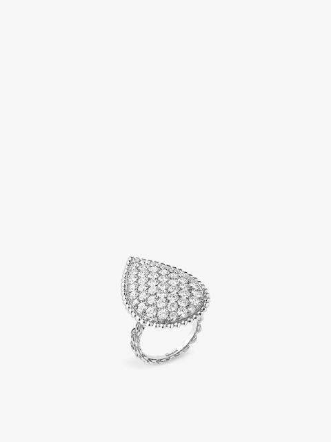 Serpent Bohème 18ct white-gold and 3.58ct brilliant-cut diamond ring