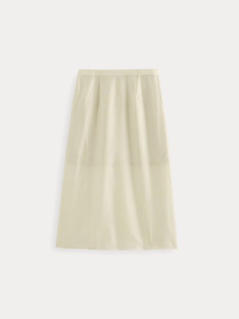EVERLANE MIDI SKIRT IN COTTON-SILK ORGANZA