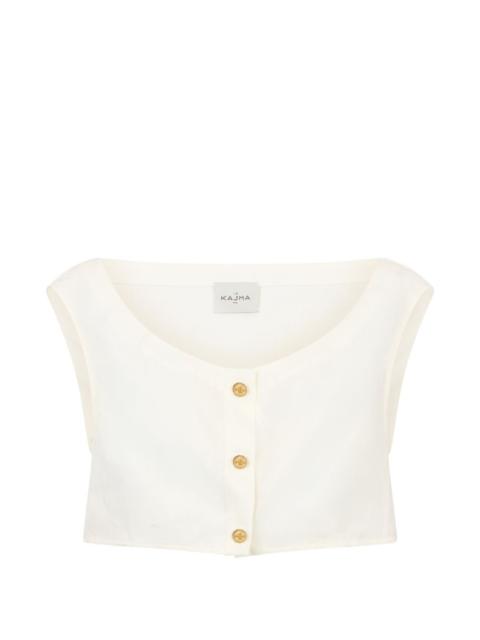 LE KASHA Tamra button-up blouse