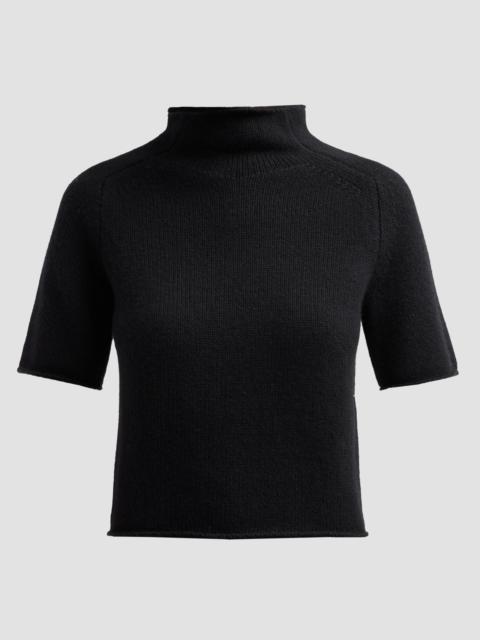 LISA YANG Women's Fride Cashmere Short-Sleeve Sweater - Black