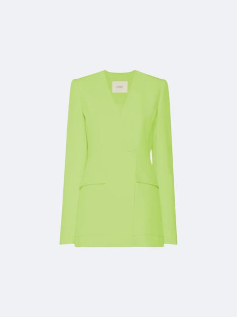 LAPOINTE Matte Crepe Collarless Blazer