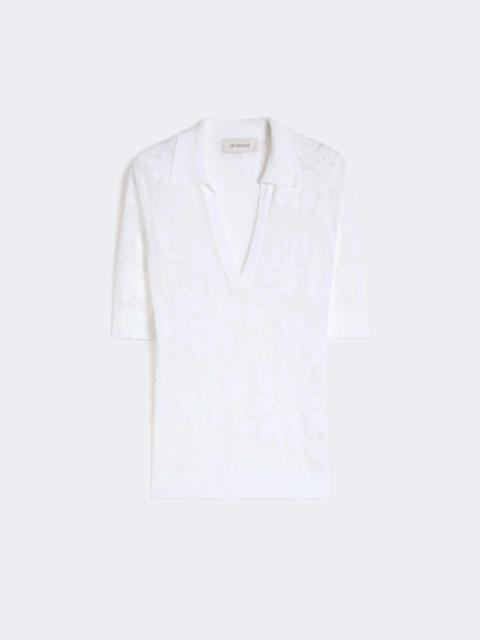 Sportmax TABARIN Stretch cotton polo shirt - WHITE