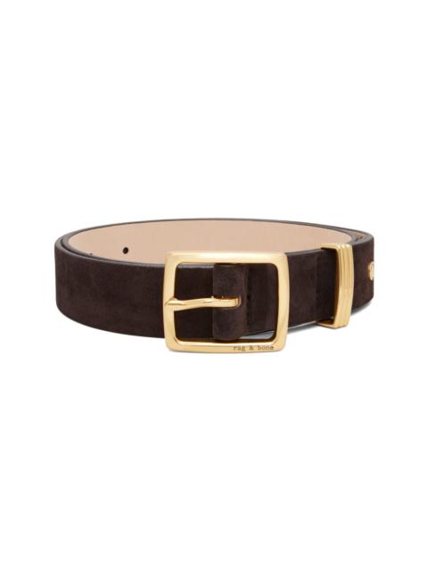 rag & bone Brown Suede X Boyfriend 2.0 Belt