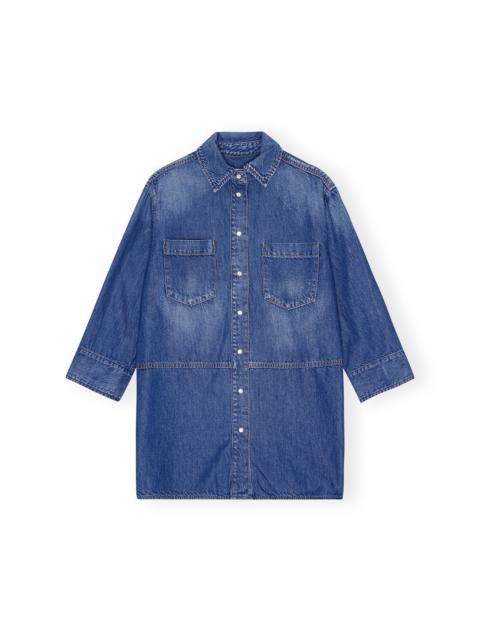 BLUE DENIM OVERSIZED SHIRT