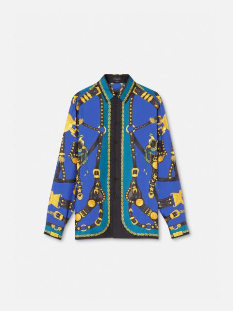 VERSACE Medusa Saddle Silk Shirt