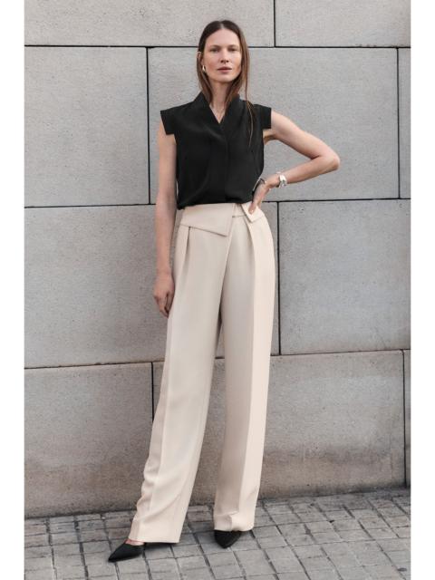 THE FOLD Clever Crepe Doppio Valle Trousers