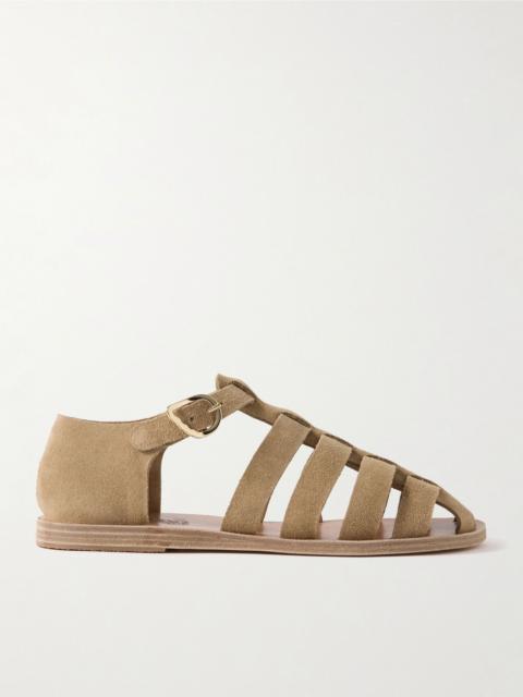 ANCIENT GREEK SANDALS Homeria suede sandals Beige