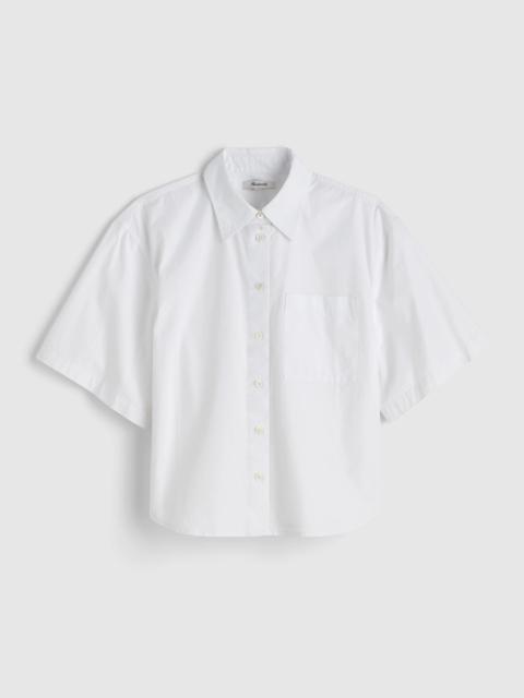 Madewell Straight-Hem Short-Sleeve Shirt in Poplin