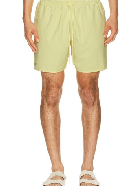 LACOSTE Mid Length Swim Trunk in Yellow