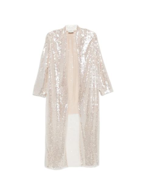 forte_forte sequin-embellished coat