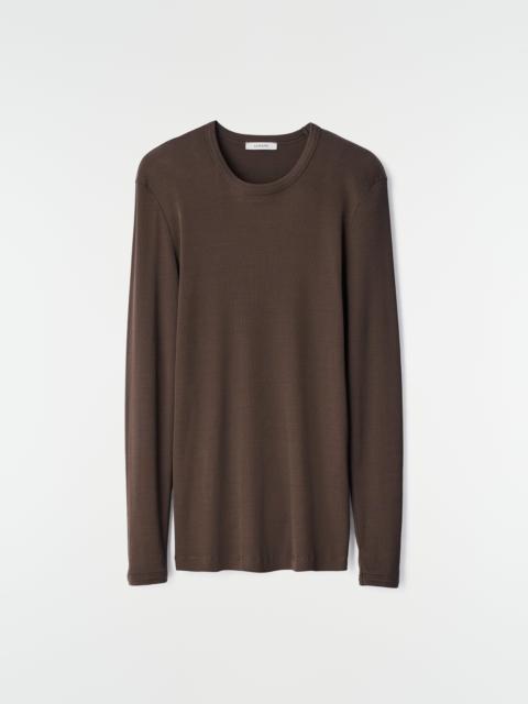 Lemaire LONG-SLEEVE TOP IN RIBBED JERSEY