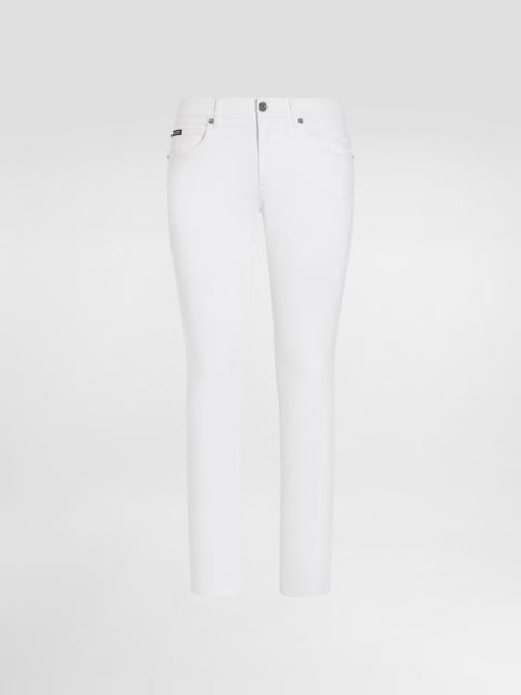 Dolce & Gabbana White regular stretch jeans