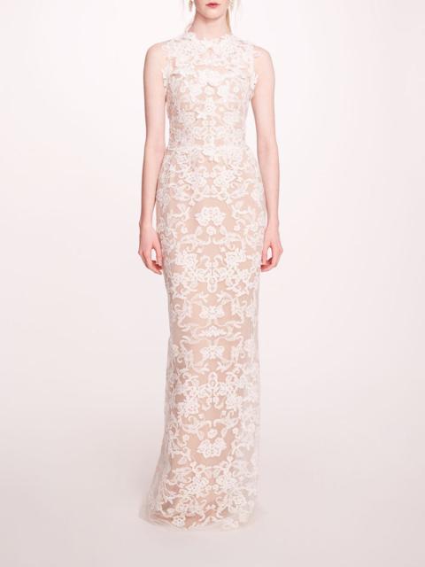 Marchesa CORDED COLUMN GOWN