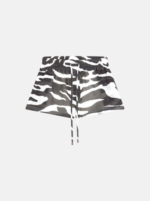 THE ATTICO WHITE AND BLACK SHORTS