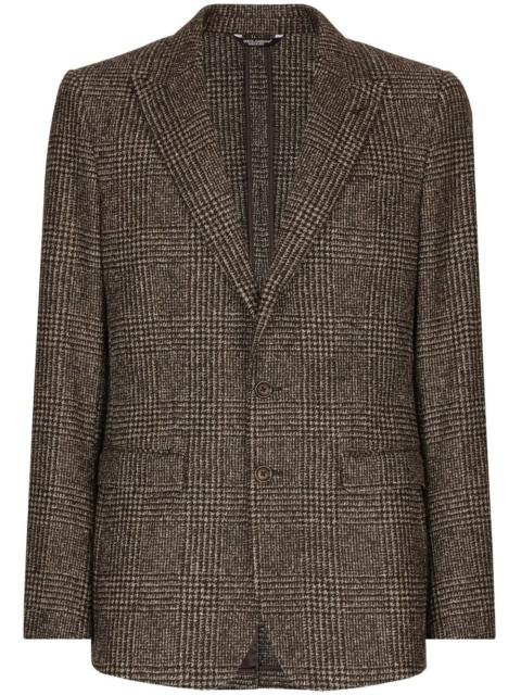 Dolce & Gabbana Prince of Wales single-breasted blazer