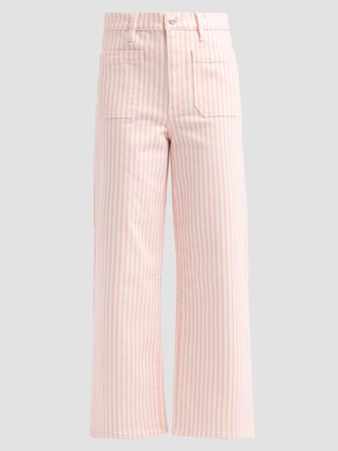FRAME Women's The Anchor Striped Pants - Peony Stripe