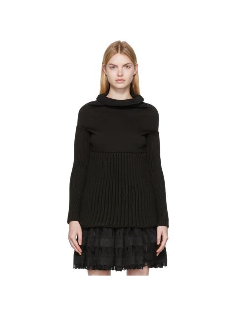 Alaïa Black Off-Shoulder Sweater