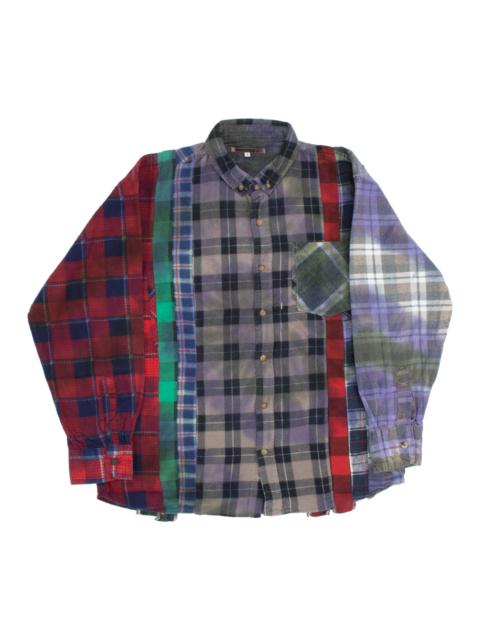 NEEDLES NEEDLES 7 CUTS TIE DYE FLANNEL SHIRT MULTI
