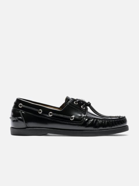 BLACK LEATHER LOAFER