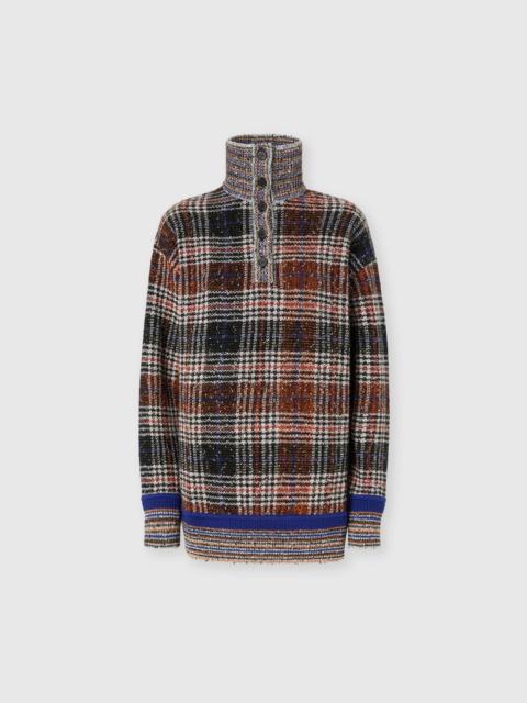 Missoni High-neck sweater with check pattern