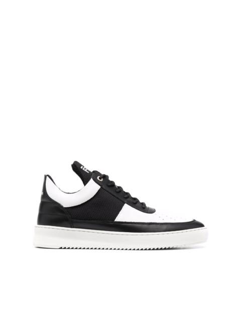 two-tone panelled trainers