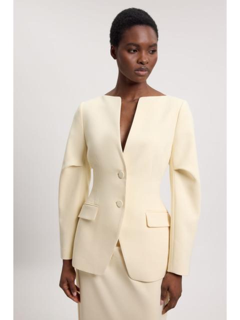 KAREN MILLEN Compact Stretch Tailored Single Breast Blazer