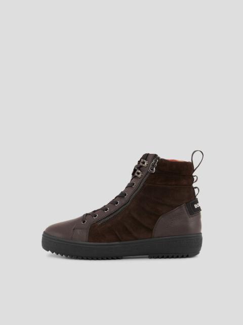 BOGNER Anchorage High-top sneakers with spikes in Dark brown