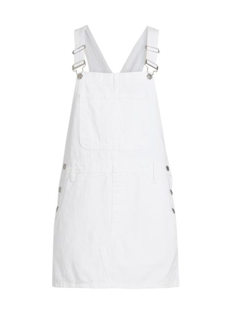 RE/DONE Women's The Overall Denim Minidress - White